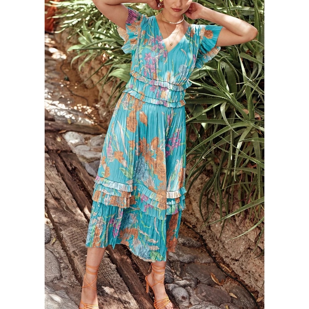 Anthropologie Current Air Sereia Midi Dress